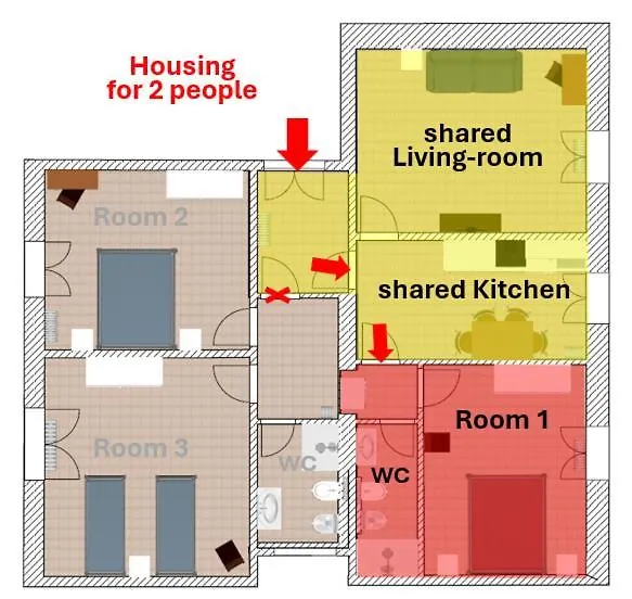 Apartmán Aurora Rooms - Affitti Brevi Italia Pisa